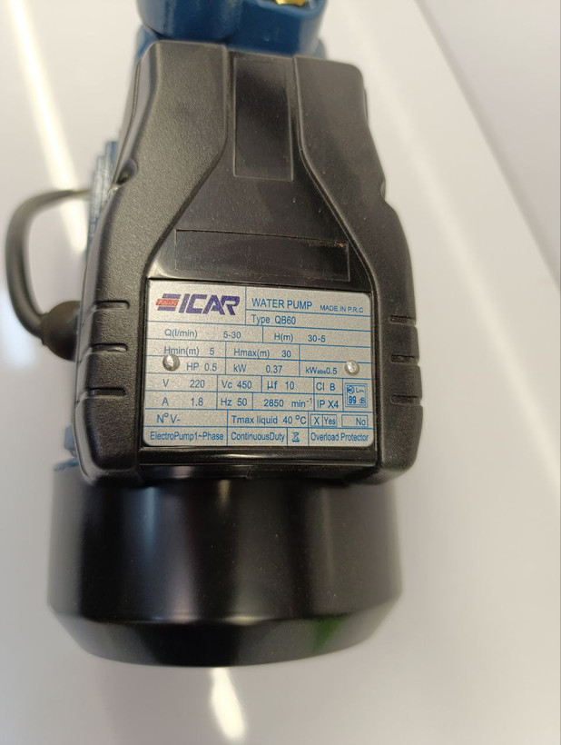 پمپ آب ایکار مدل QB60 ا ICAR QB60