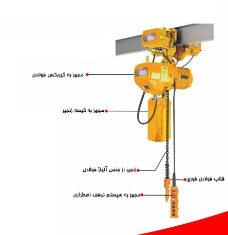 جرثقیل برقی چهار کاره 3 تن ویتال استرانگ مدل DSTG3T
