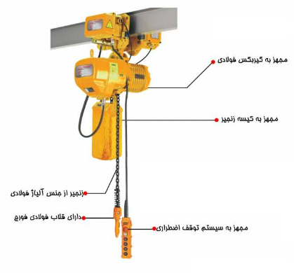 جرثقیل برقی چهار کاره 5 تن ویتال استرانگ مدل DSTG5T