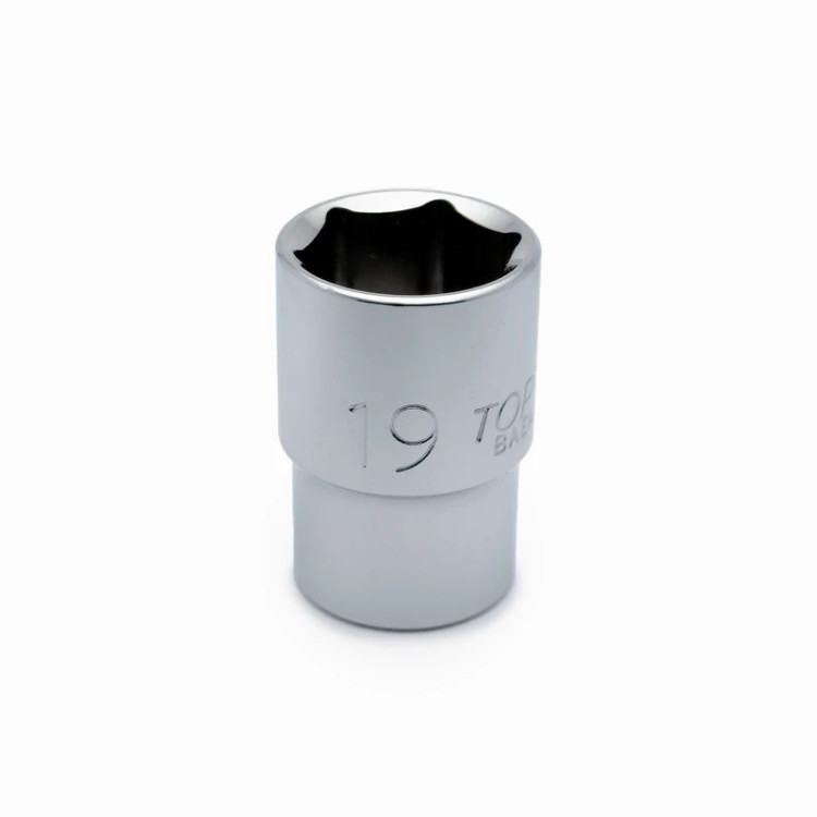 بکس تکی کوتاه شش پر 1/2 اینچ سایز 19 تاپ تول مدل TOPTUL BAEA1619