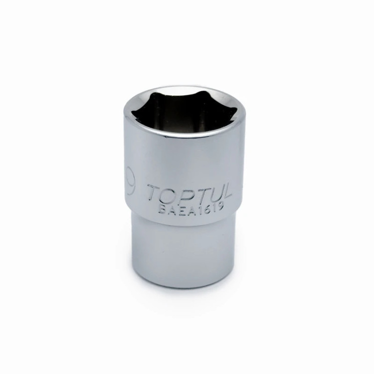 بکس تکی کوتاه شش پر 1/2 اینچ سایز 19 تاپ تول مدل TOPTUL BAEA1619