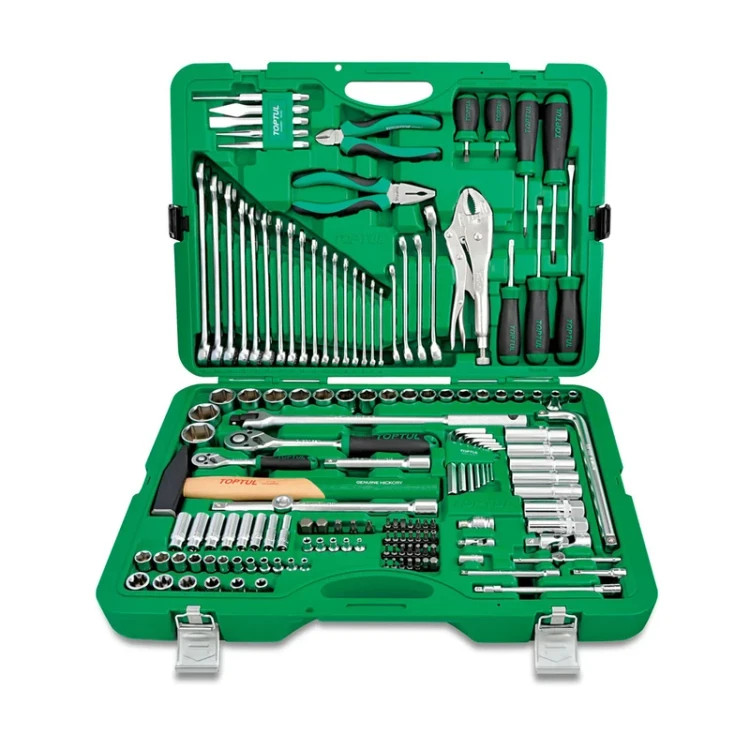 جعبه ابزار سبز 150 پارچه پلاستیکی (سبز) تاپ تول - TOPTUL مدل GCAI150R