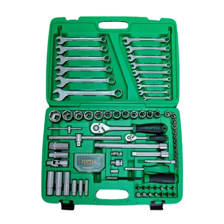 مجموعه بکس 106 پارچه 1/2 و 1/4 درایو تاپ تول TOPTUL کد GCAI106B