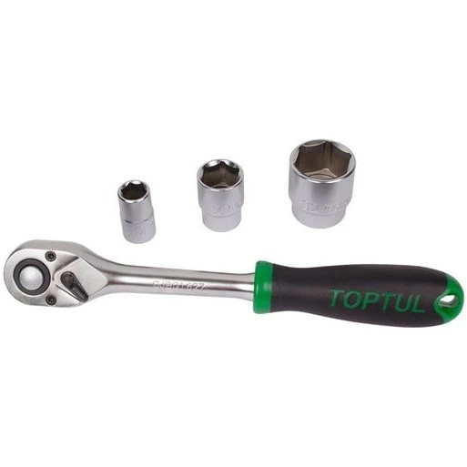 جعبه ابزار سبز 80 پارچه پلاستیکی تاپ تول TOPTUL مدل GCAI8002