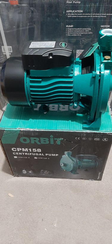 پمپ آب 1 اسب بشقابی پروانه استیل اوربیت مدل CPM158S