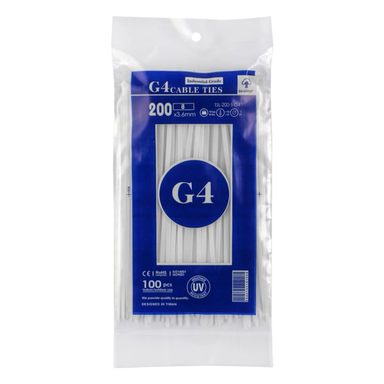 بست کمربندی جی فور مدل G4-200x3.6 بسته 100 عددی