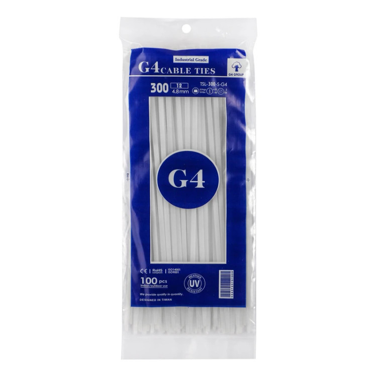 بست کمربندی جی فور مدل G4-300x4.8 بسته 100 عددی