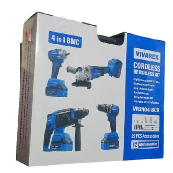 کیت شارژی ۴ عددی براشلس ویوارکس مدل VR2404-BCK