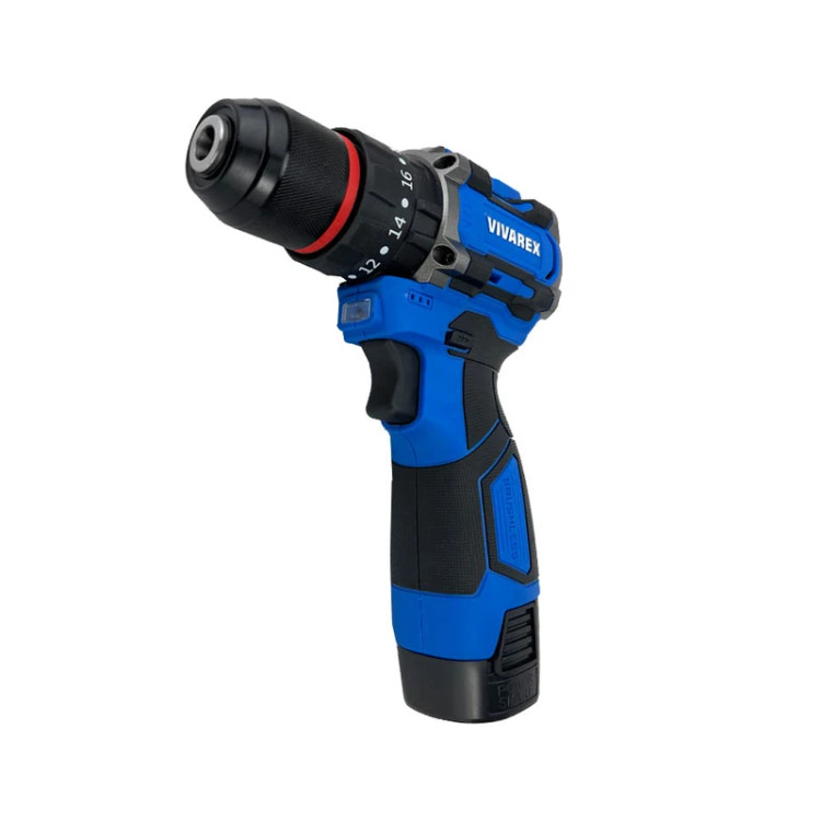 دریل شارژی چکشی دو باطری براشلس ویوارکس مدل VR1610V-21BL