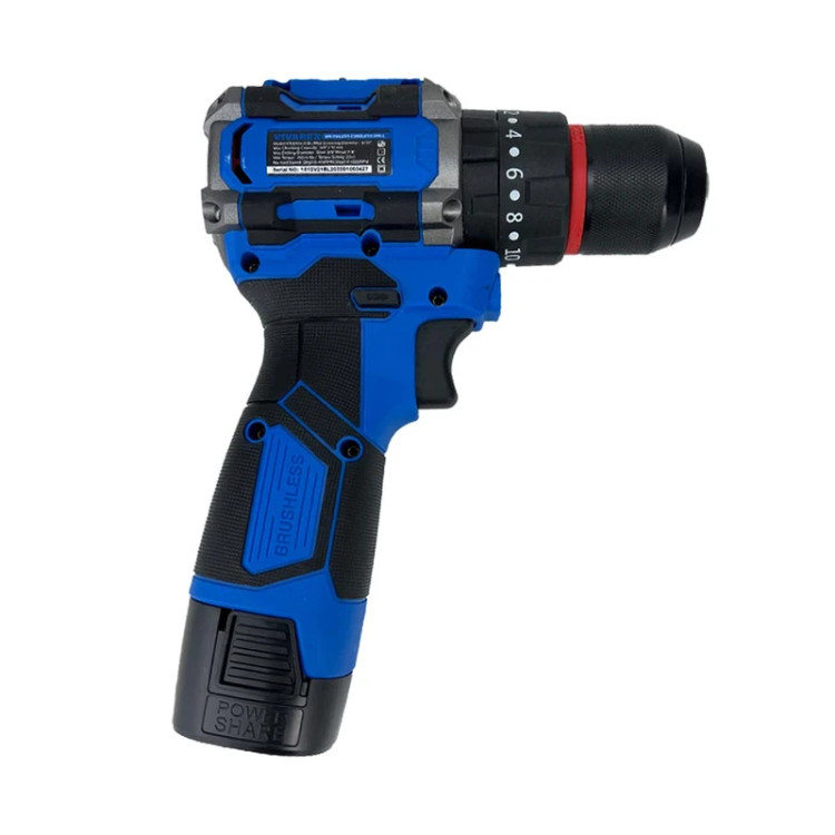 دریل شارژی چکشی دو باطری براشلس ویوارکس مدل VR1610V-21BL