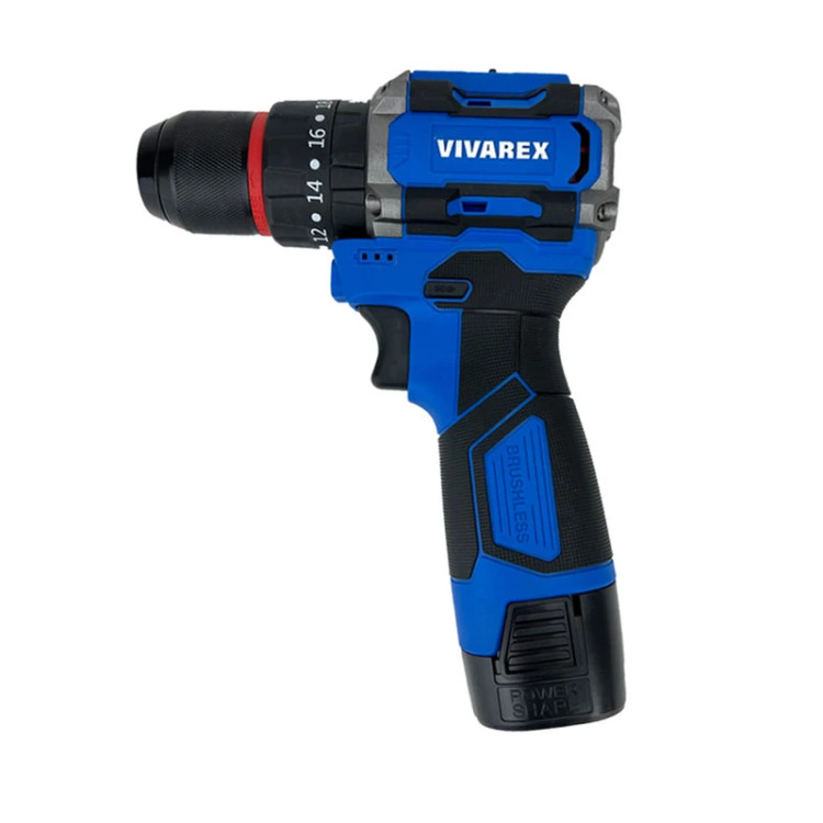 دریل شارژی چکشی دو باطری براشلس ویوارکس مدل VR1610V-21BL