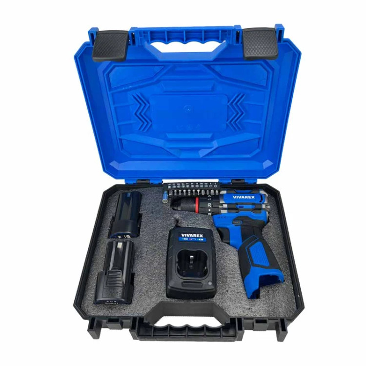 دریل شارژی چکشی دو باطری براشلس ویوارکس مدل VR1610V-21BL