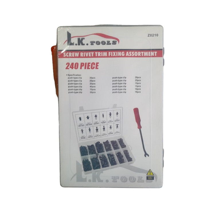 کیت 240 عددی انواع خار پلاستیکی و خارکش LK کد Z0210