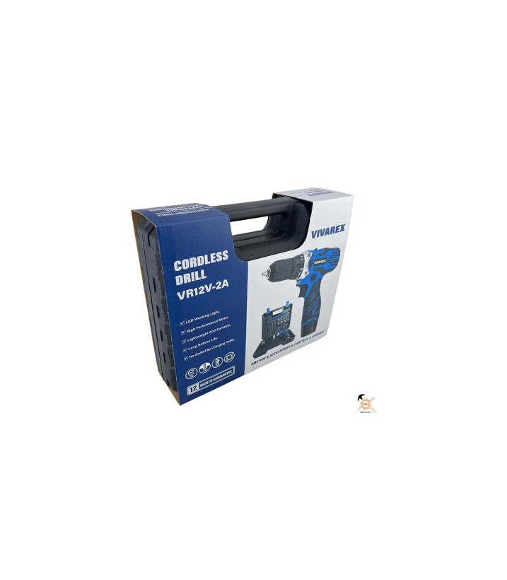 دریل شارژی 12ولت دو باطری VR12V-2A ویوارکس