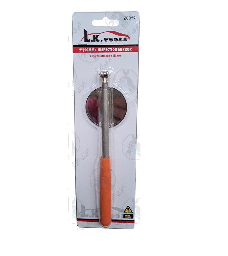 آینه بازرسی گرد 50 میلیمتر طول 43 سانتیمتر LK کد Z0011