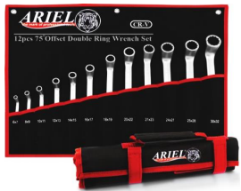 مجموعه 12 عددی آچار دو سر رینگی آریل (ARIEL) مدل ARAR1201