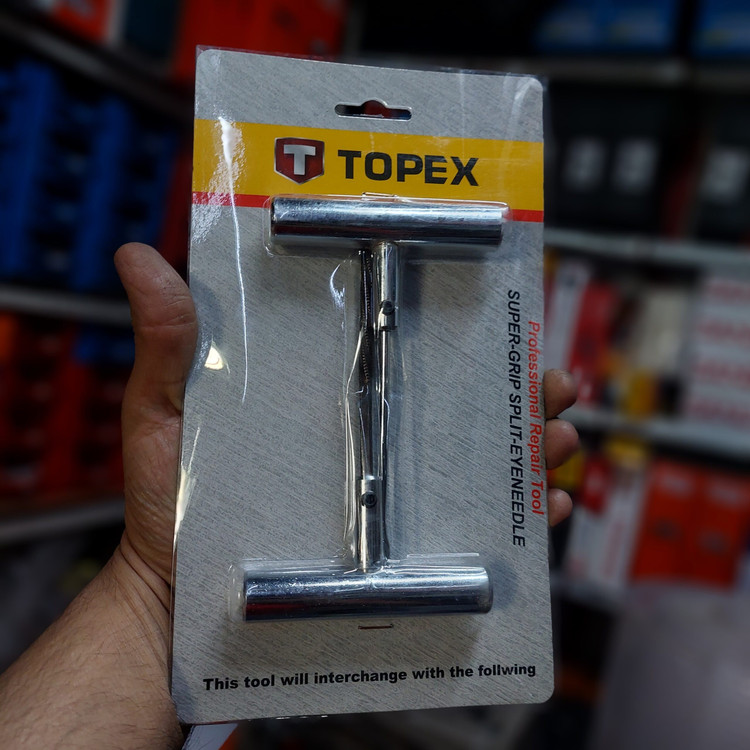 درفش پنچرگیری لاستیک خودرو تاپکس مدل YP-650227C مجموعه 2 عددی