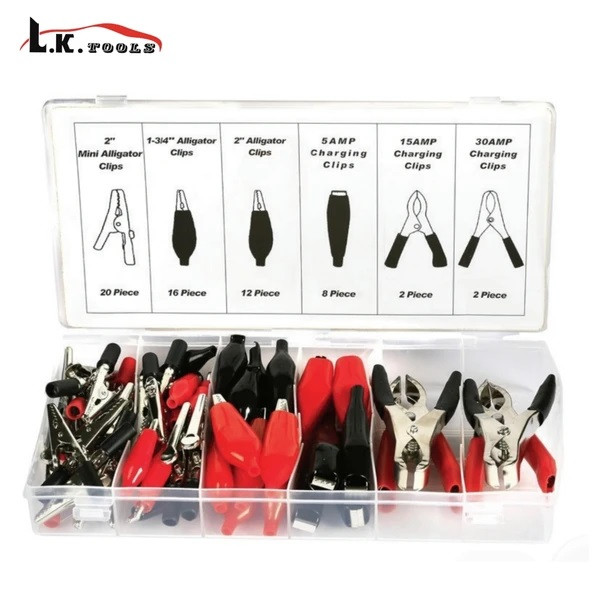 کیت ۶۰ عددی انواع انبر اتصال کوچک و گیره اتصال برند ال کا LK کد:Z5179