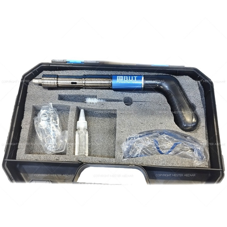 میخکوب چاشنی استیل باروتی BUT دستی تفنگی با کیف BMC مدل B.U.T G512
