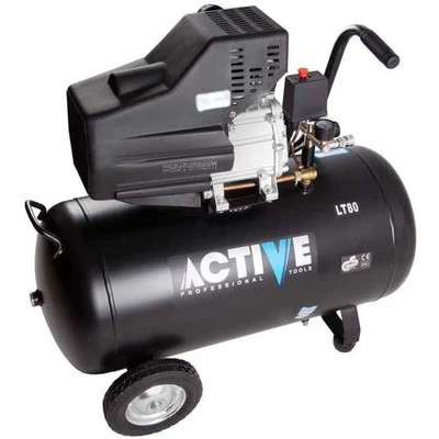 کمپرسور باد اکتیو مدل AC-1080 ظرفیت ۸۰ لیتر روغنی