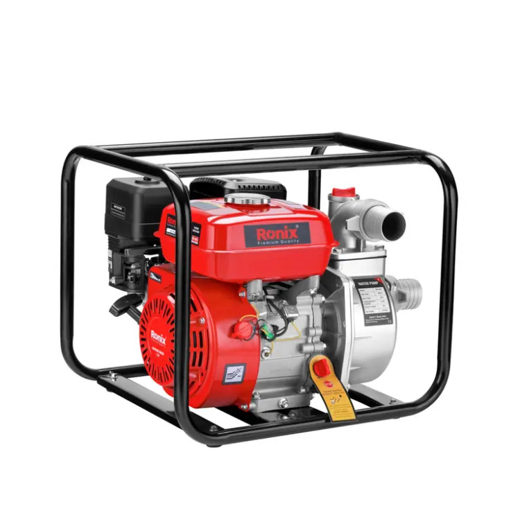 پمپ آب بنزینی رونیکس مدل RH-4051 ظرفیت ۷ اسب بخار سایز ۲ اینچ