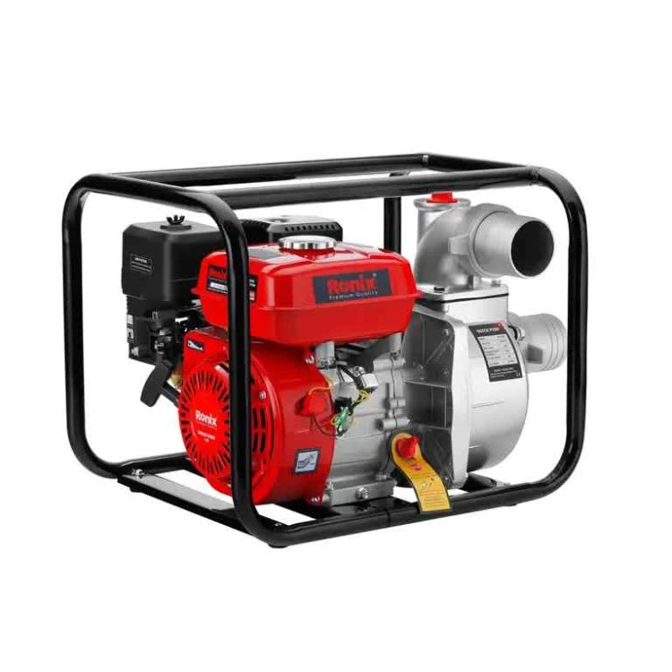 پمپ آب بنزینی رونیکس مدل RH-4052 ظرفیت ۷ اسب بخار سایز ۳ اینچ