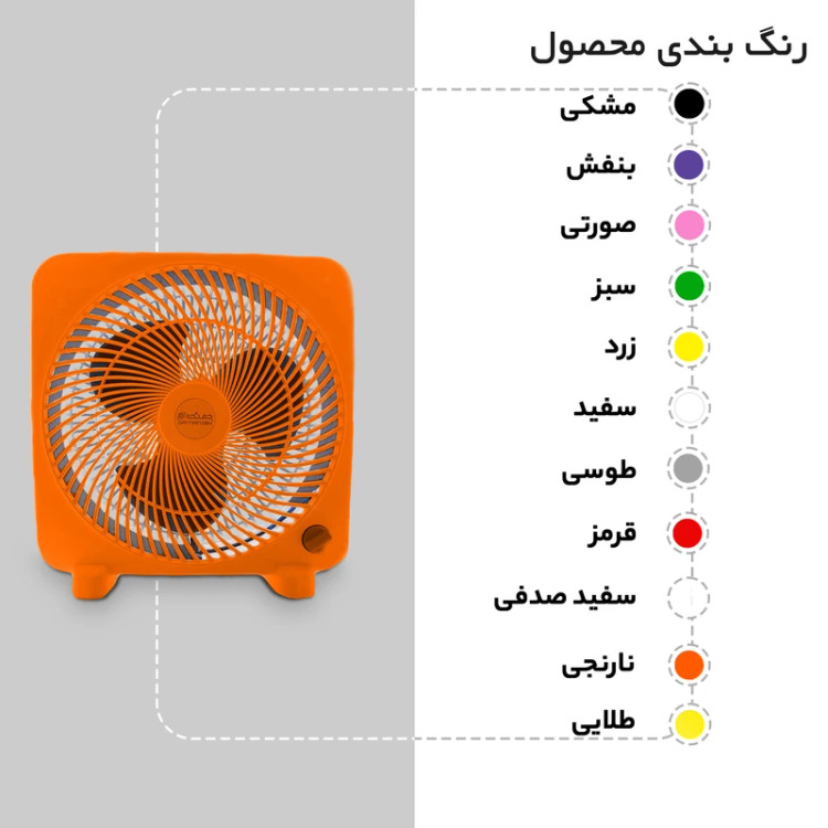 پنکه رومیزی 20 سانت دمنده مدل هاله FTF-20H2S