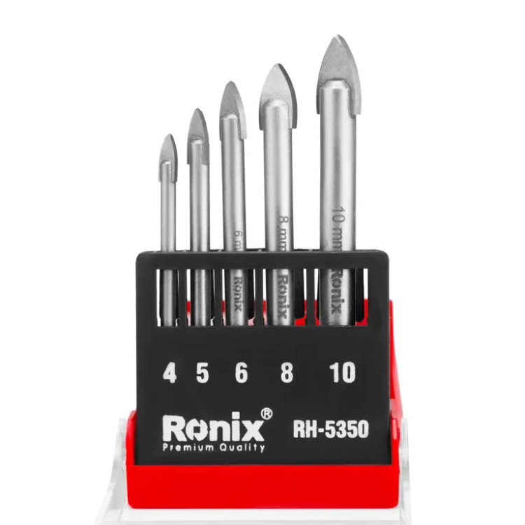 ست مته شیشه رونیکس مدل RH-5350 شامل ۵ عدد