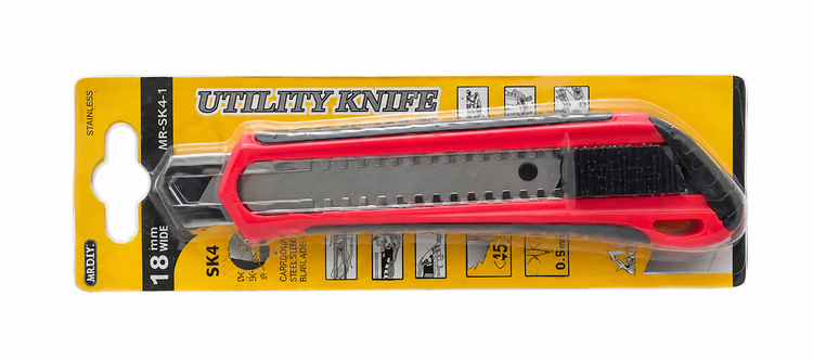 کاتر ۱۸ میلیمتری صنعتی حرفهای (مدل Utility Knife)