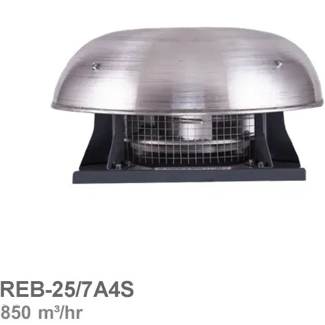 هواکش رادیال سقفی دمنده مدل REB-25/7A4S