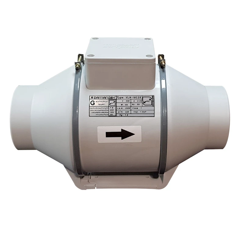 فن بین کانالی دمنده مدل VLN-15C2S سایز ۱۵ سانتی
