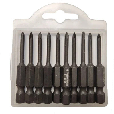 نوک پیچ گوشتی یکسر چهار سو 5 سانت کد ph0*50 ولف
