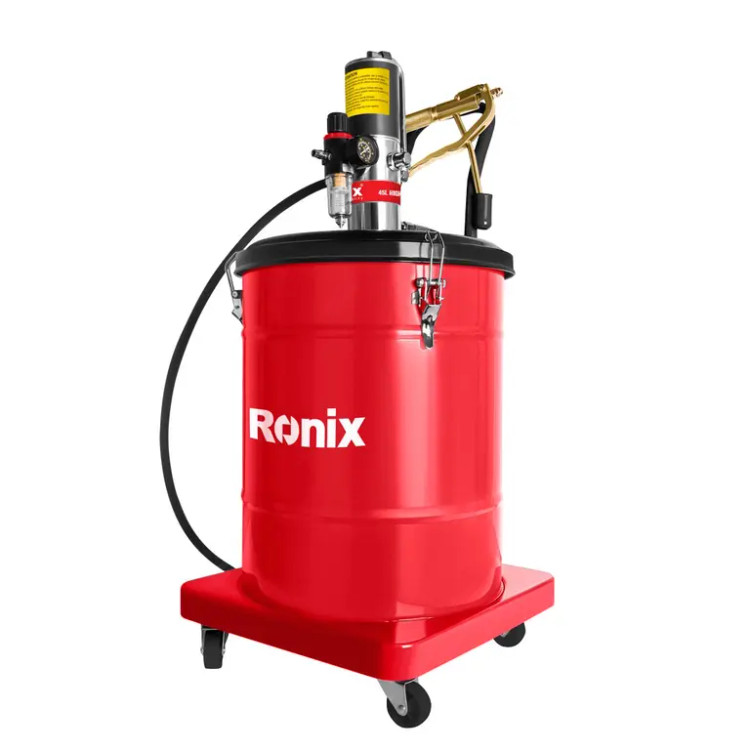 گریس پمپ سطلی رونیکس مدل RH-4309 ظرفیت ۴۵ لیتر