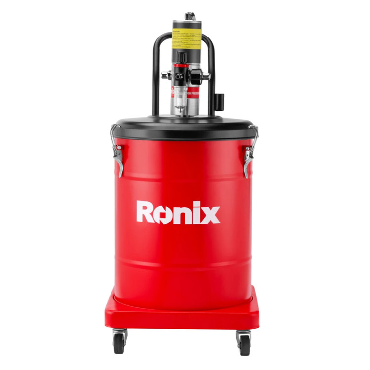گریس پمپ سطلی رونیکس مدل RH-4309 ظرفیت ۴۵ لیتر