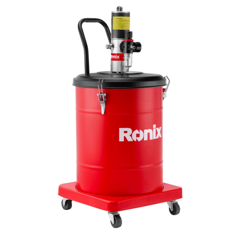 گریس پمپ سطلی رونیکس مدل RH-4309 ظرفیت ۴۵ لیتر