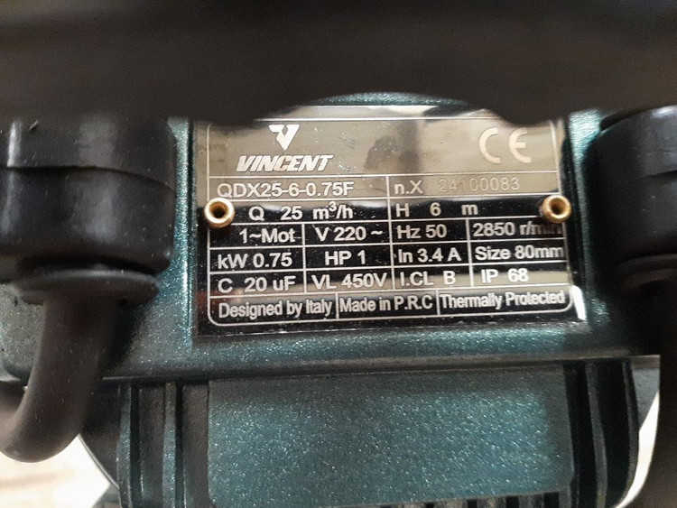 کفکش وینسنت ۱۰ متری ۳ اینچ فلوتر QDX25._6_0.75F