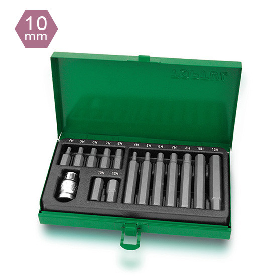 ست بیت آلن 10 میلیمتری 15 عددی تاپ تول مدل GAAD1508