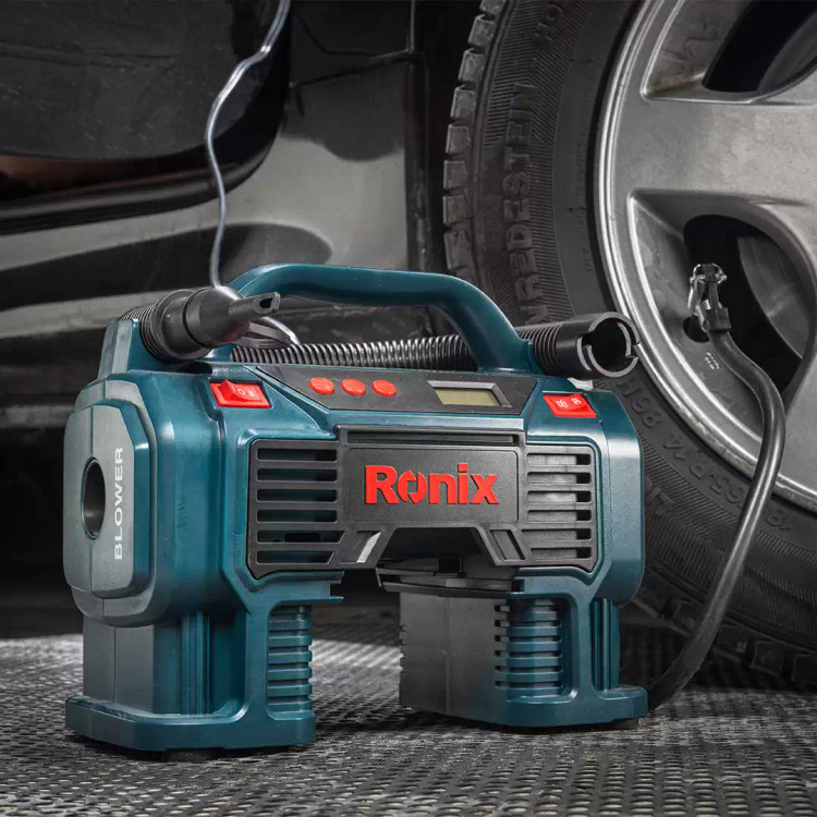 مینی کمپرسور سه کاره فندکی رونیکس با کیف مدل RH-4260B