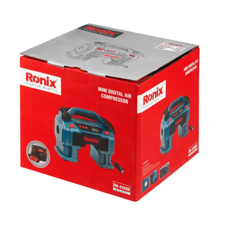 مینی کمپرسور سه کاره فندکی رونیکس با کیف مدل RH-4260B